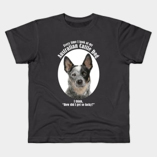 Lucky Australian Cattle Dog Kids T-Shirt